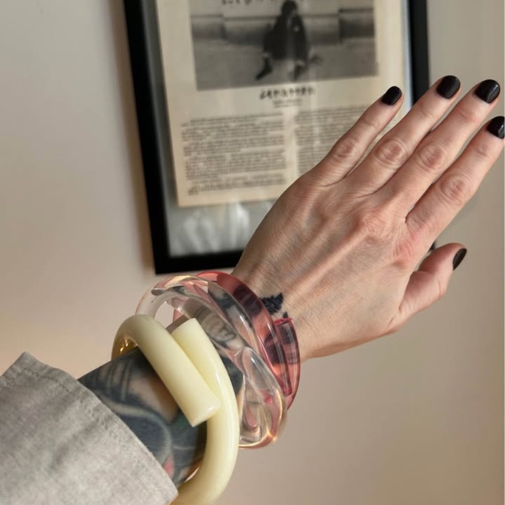 Corey Moranis Lucite Bracelets x 2